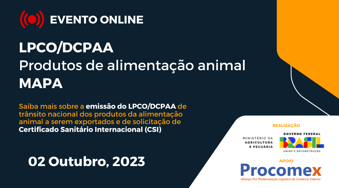 Evento Virtual LPCO/DCPAA – Produtos de alimentação animal – MAPA