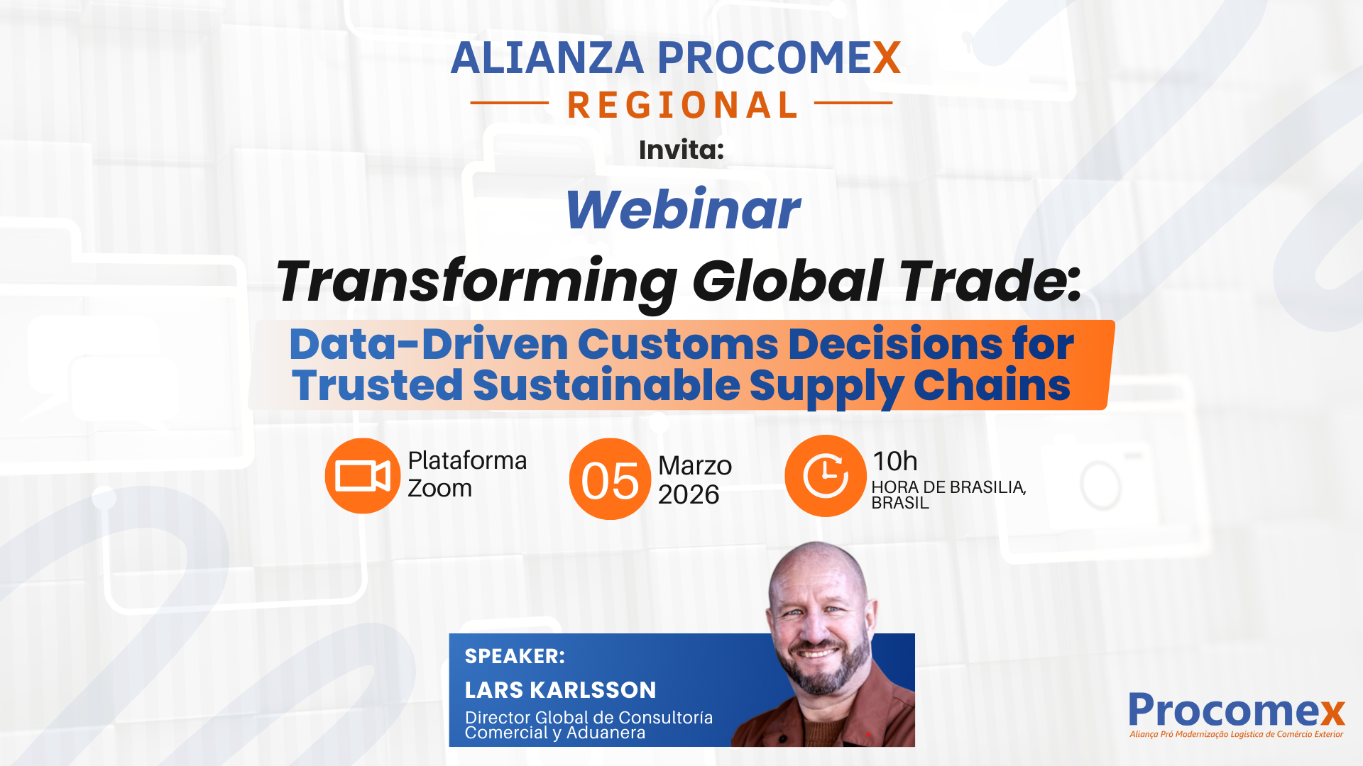 Webinar Transforming Global Trade: Data-Driven Customs Decisions for Trusted Sustainable Supply Chains